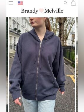 Brandy Melville zip-up